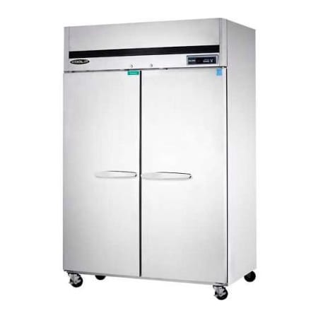 Mvp Group Corporation Kool-It Reach In Freezer, Top Mount Compressor, 2 Solid Doors, 44.7 Cu. Ft., Stainless Steel KTSF-2